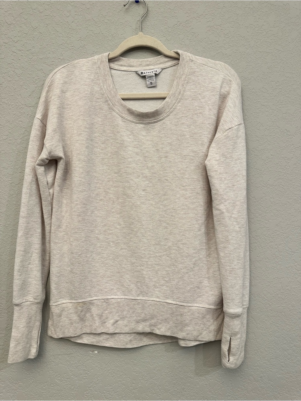 Athleta Women's Crewneck Sweatshirt in Light Heather XS